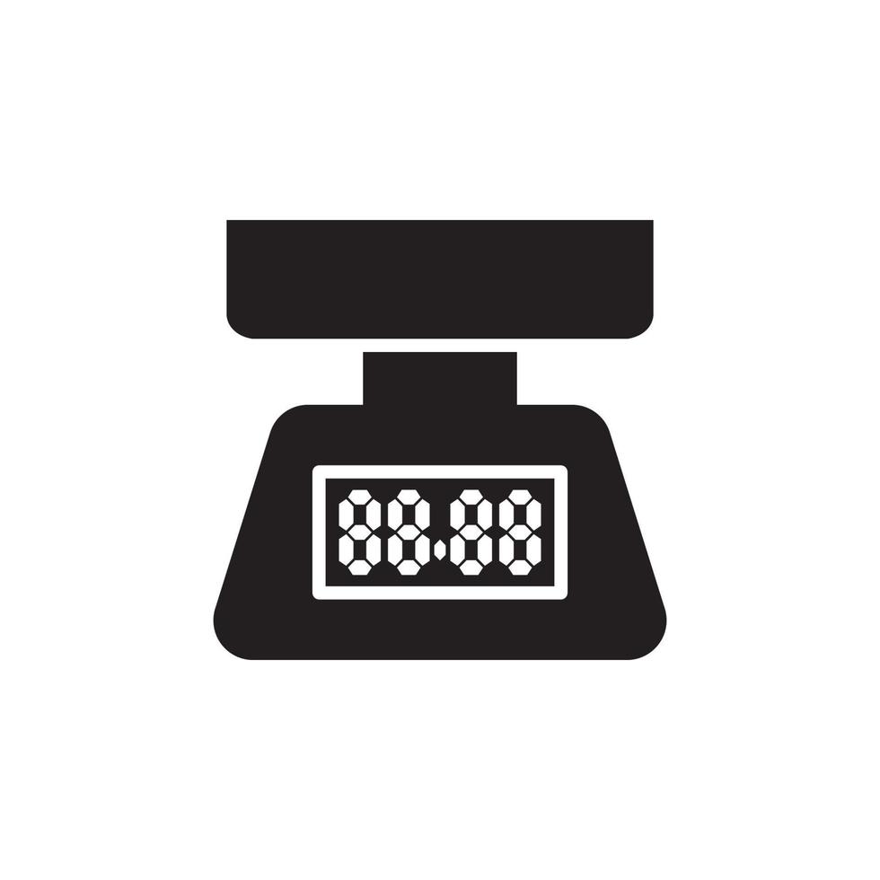 Kitchen Scales Icon EPS 10 vector