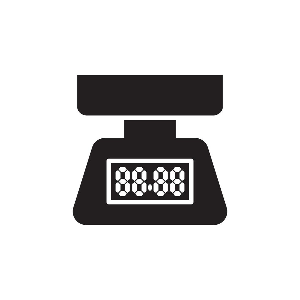 Kitchen Scales Icon EPS 10 vector