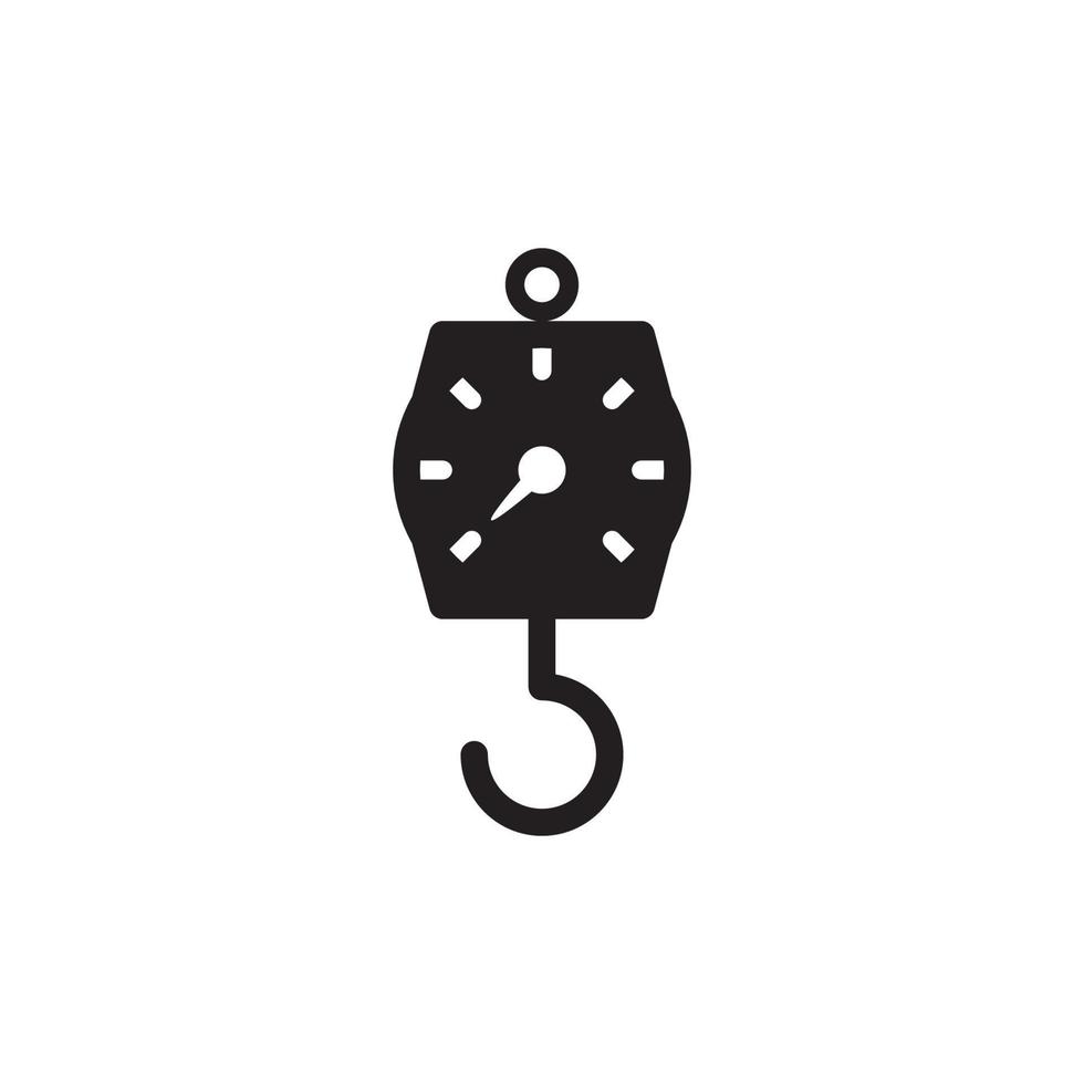 Hanging Weight Scales Icon Eps 10 vector