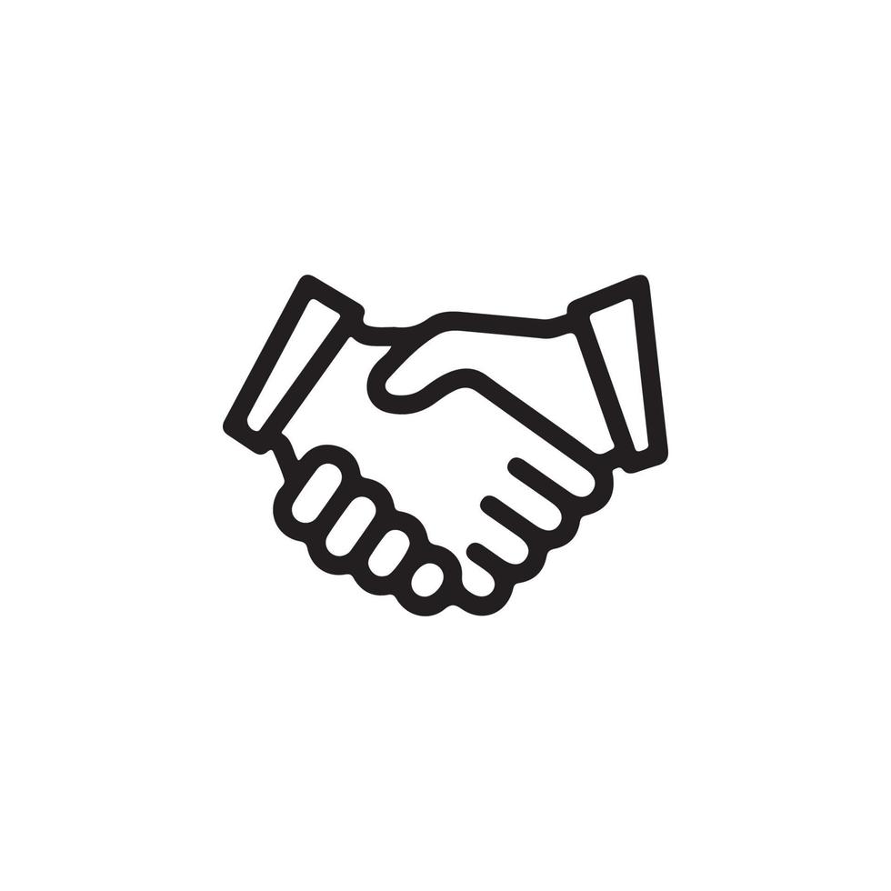 Hand Shake Icon EPS 10 vector