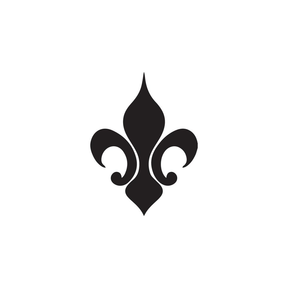 Fleur de Lis Heraldic Icon EPS 10 vector