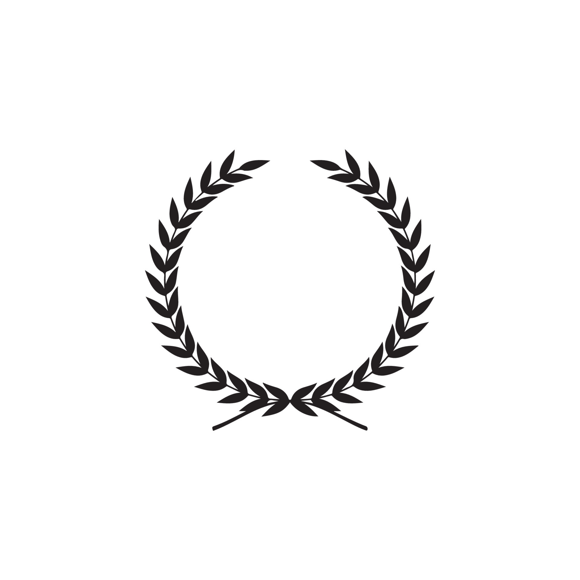 Laurel Wreath Icon EPS 10 10737973 Vector Art at Vecteezy