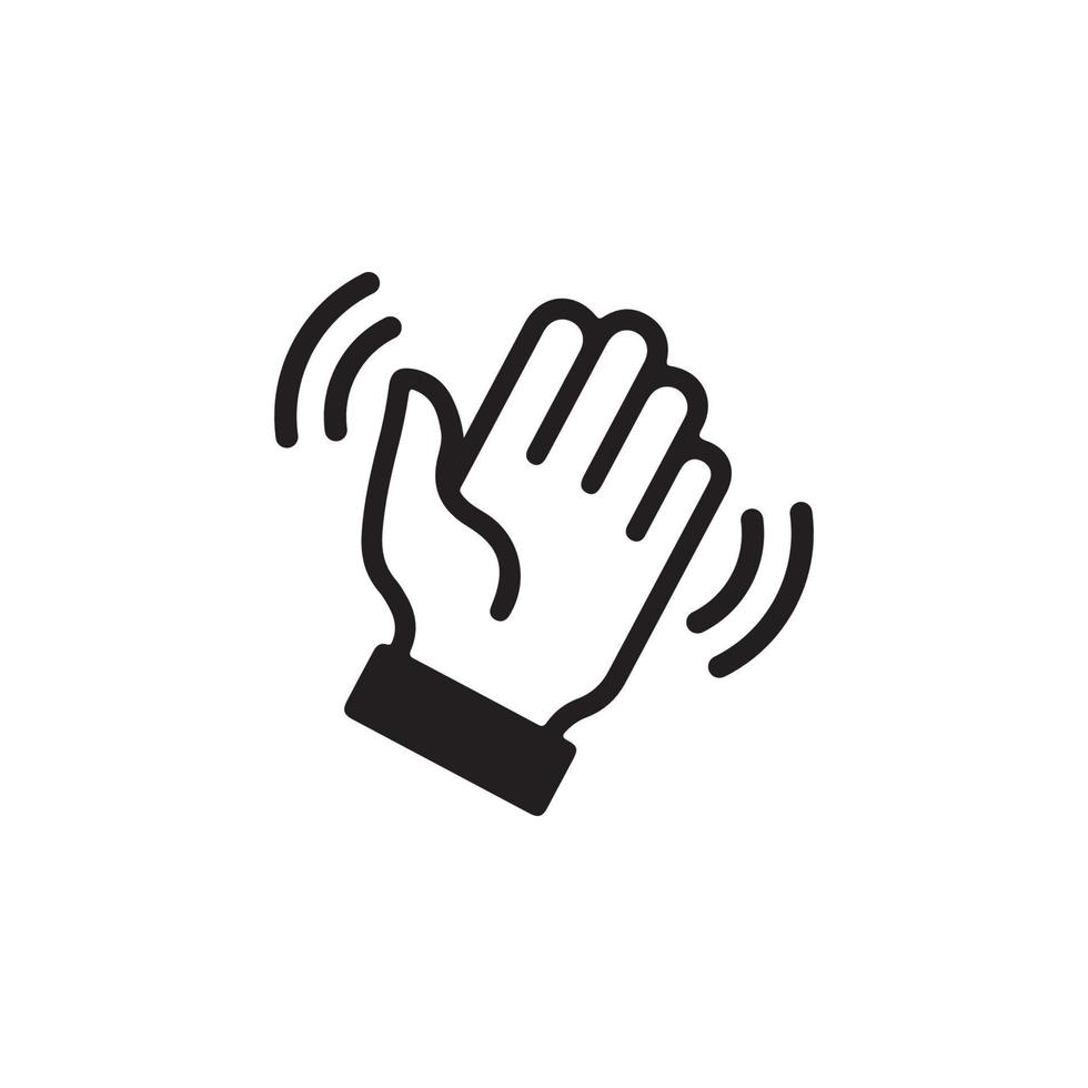 Wave Hand Icon EPS 10 vector