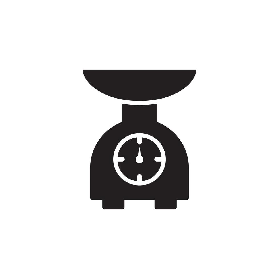 Kitchen Scales Icon EPS 10 vector