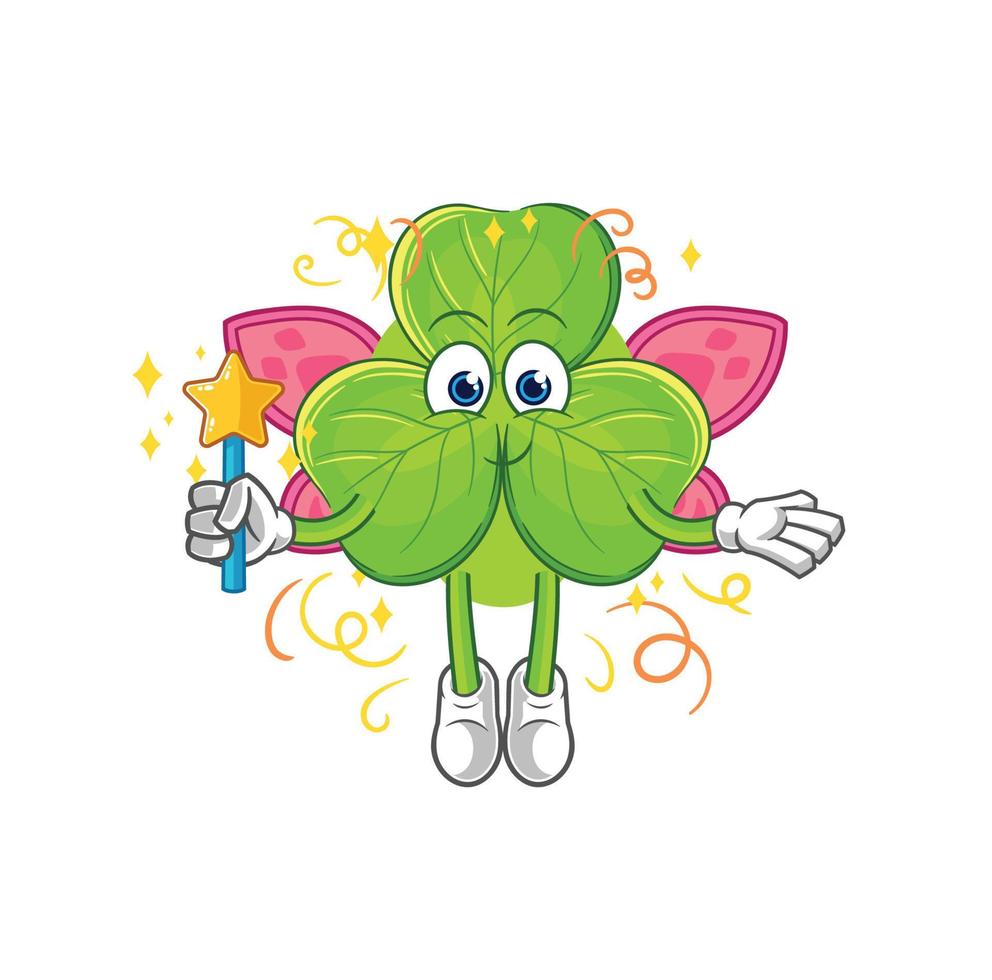 clover cartoon character vector