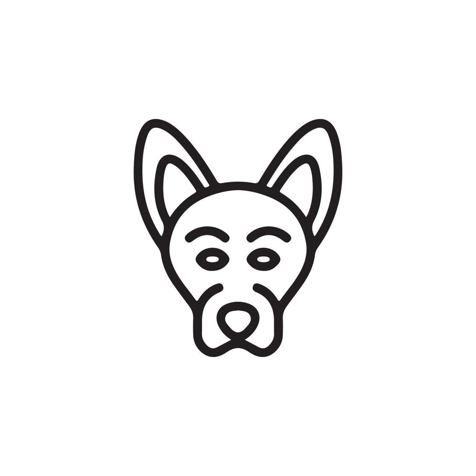 icono de perro eps 10 vector