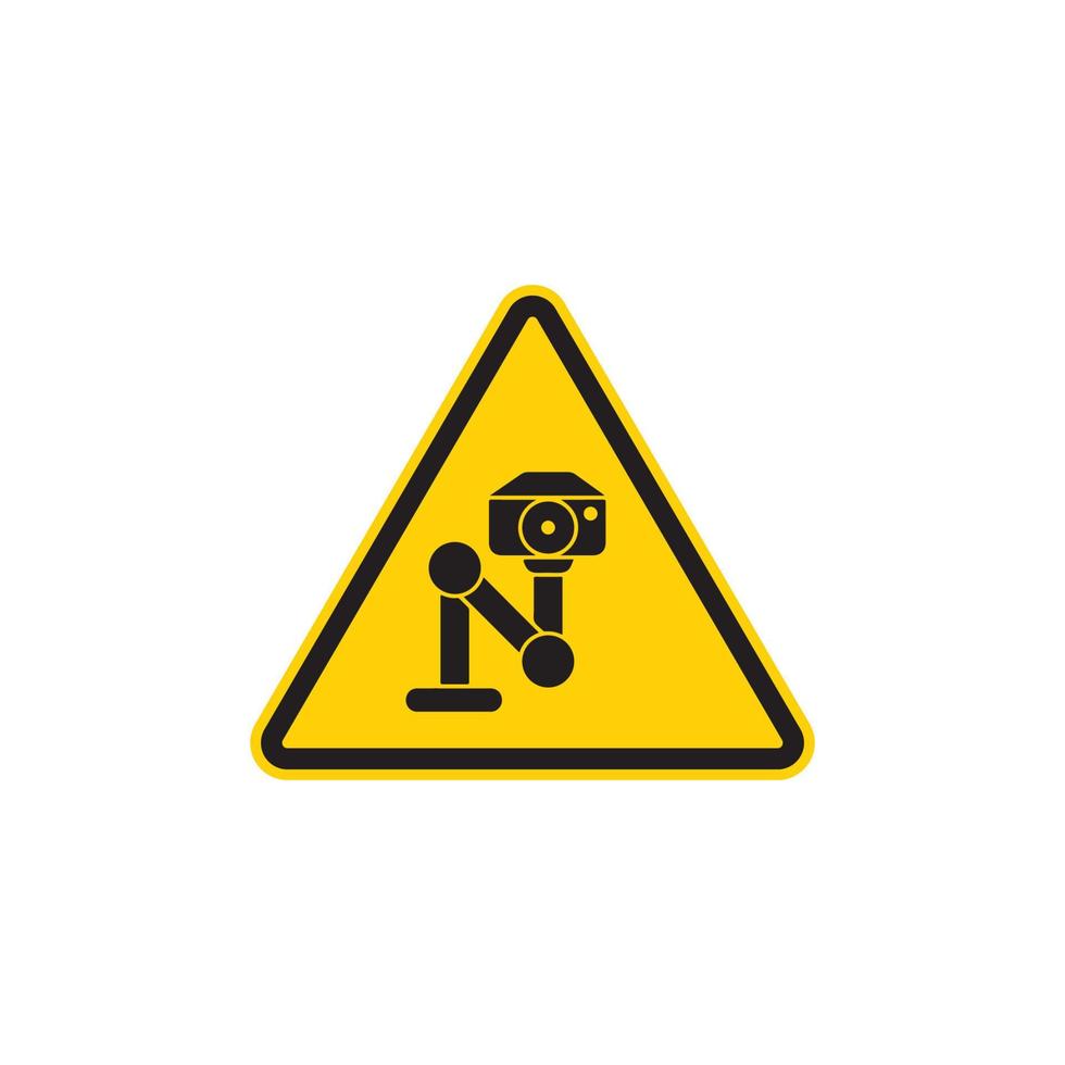 Video Surveillance Sign Icon EPS 10 vector