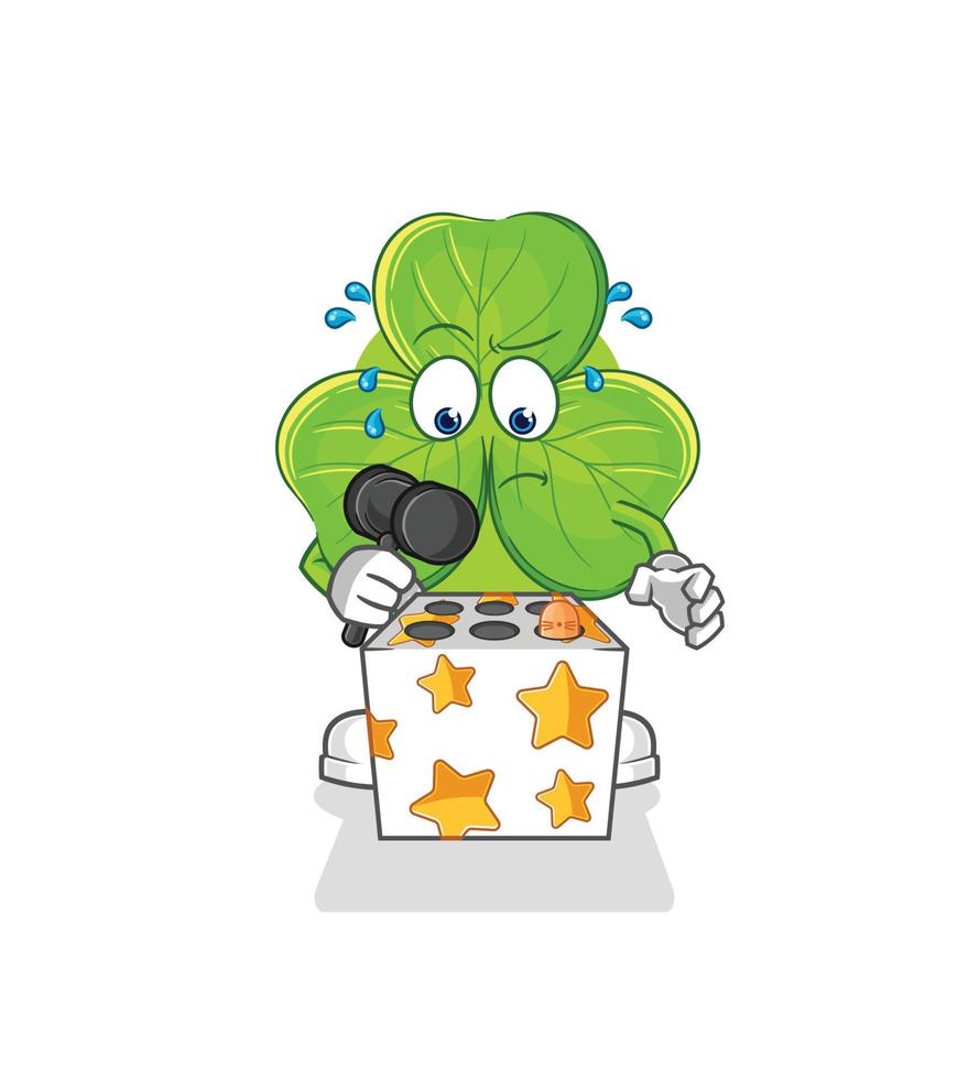 clover cartoon character vector