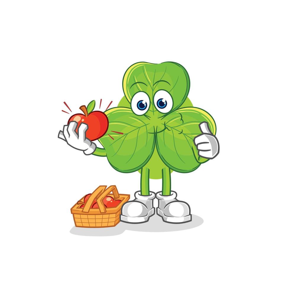 clover character cartoon vector