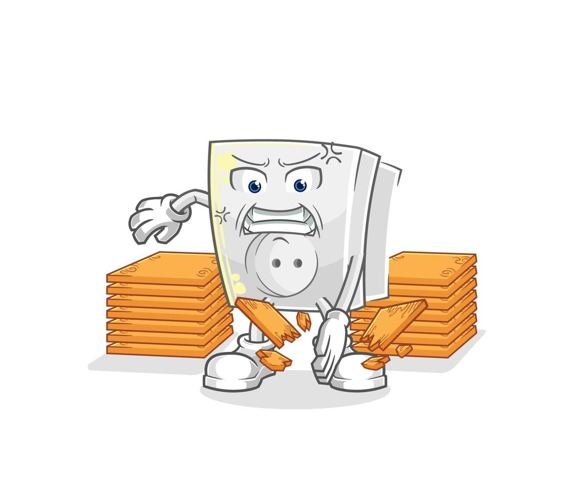 electric socket cartoon vector