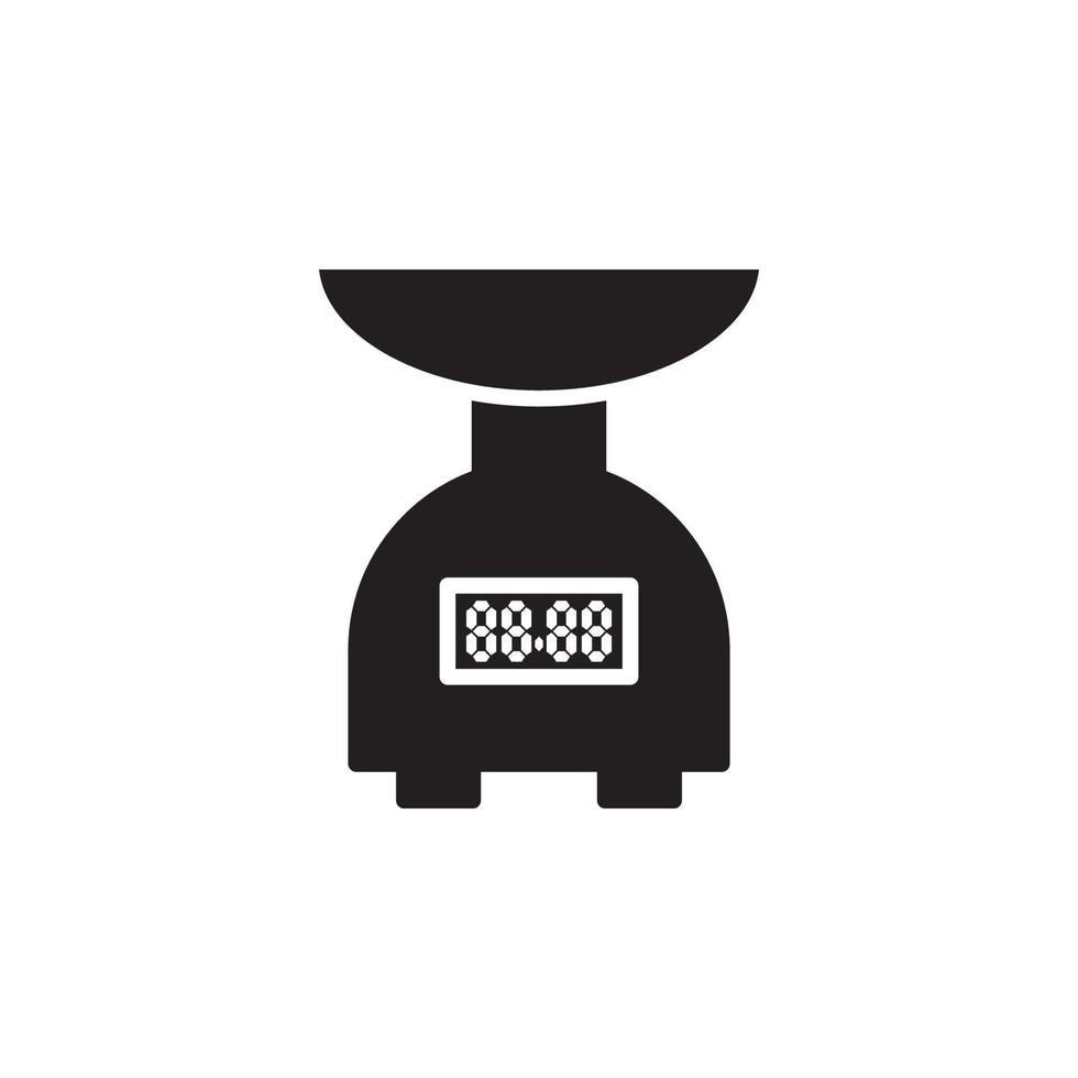 Kitchen Scales Icon EPS 10 vector
