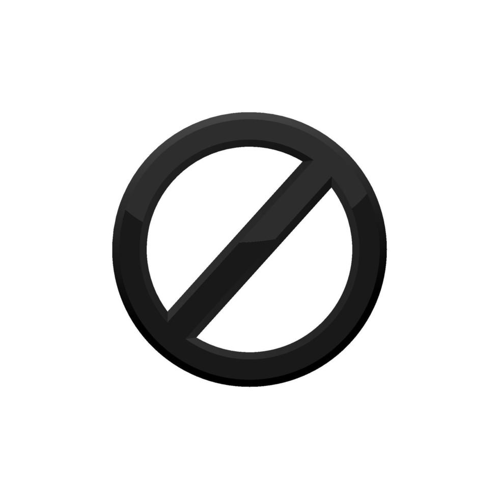Prohibition Icon EPS 10 vector