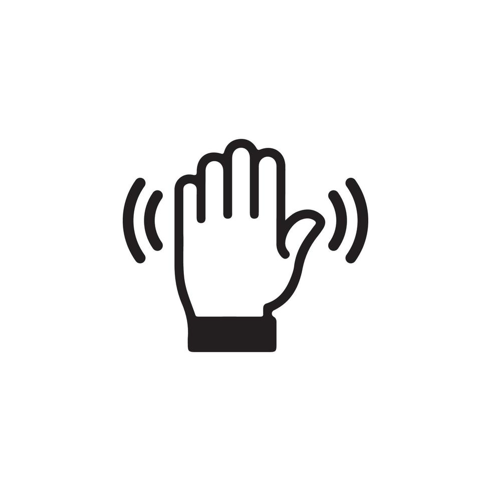 Wave Hand Icon EPS 10 vector