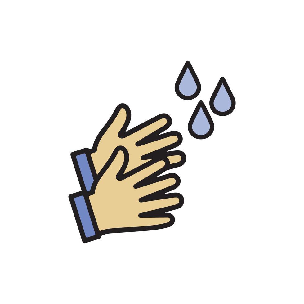 Hand Washing Icon EPS 10 vector