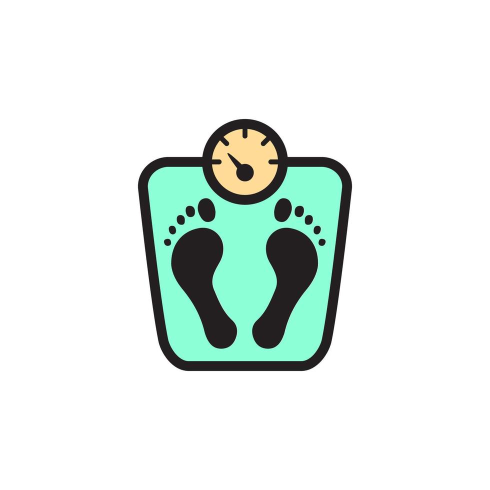 icono de escalas de peso eps 10 vector