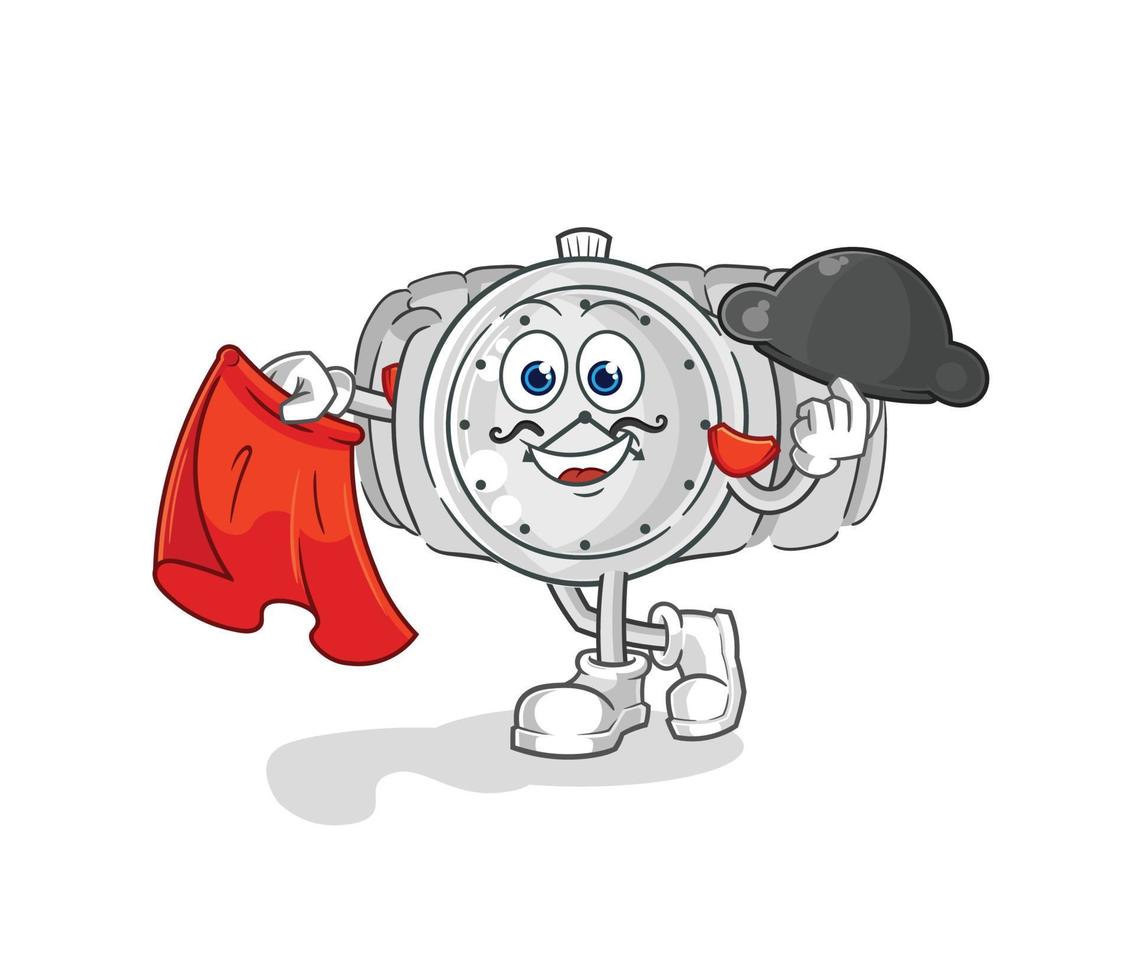 wristwatch cartoon character vector