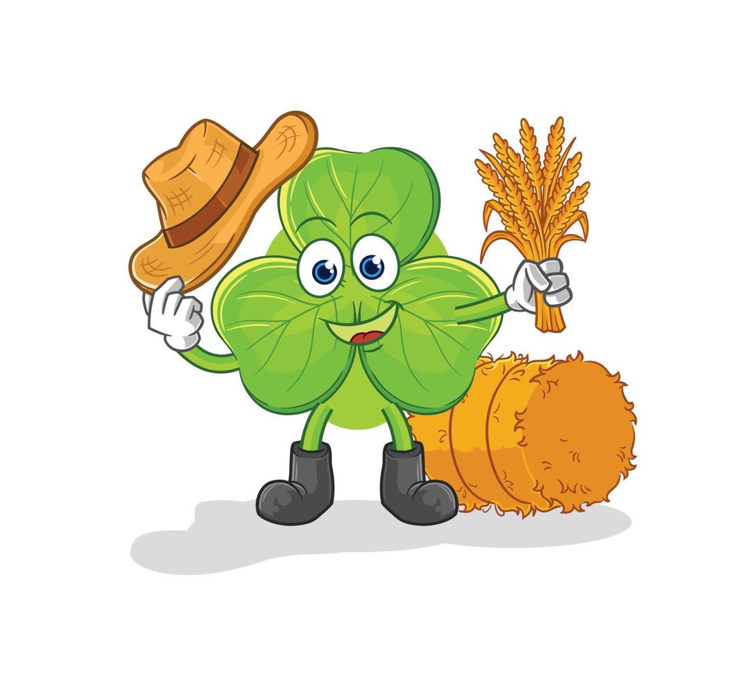 clover cartoon character vector