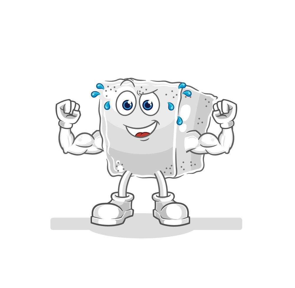 sugar cube cartoon vector