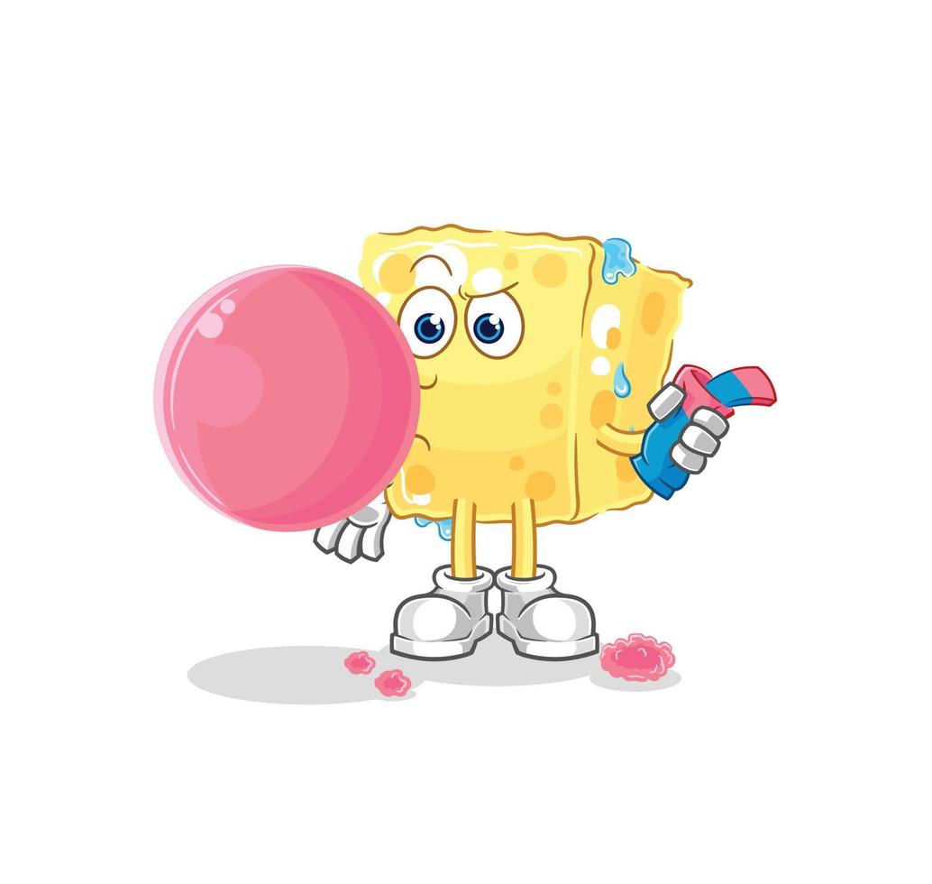 sponge mascot vector