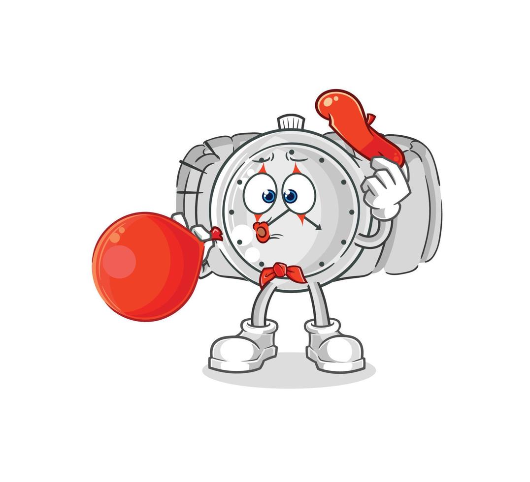 wristwatch cartoon character vector