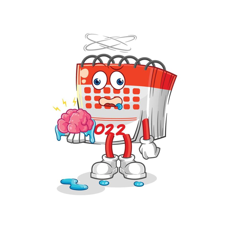 calendar mascot vector