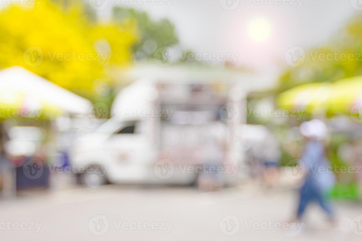 Blurry Food Trucks background photo