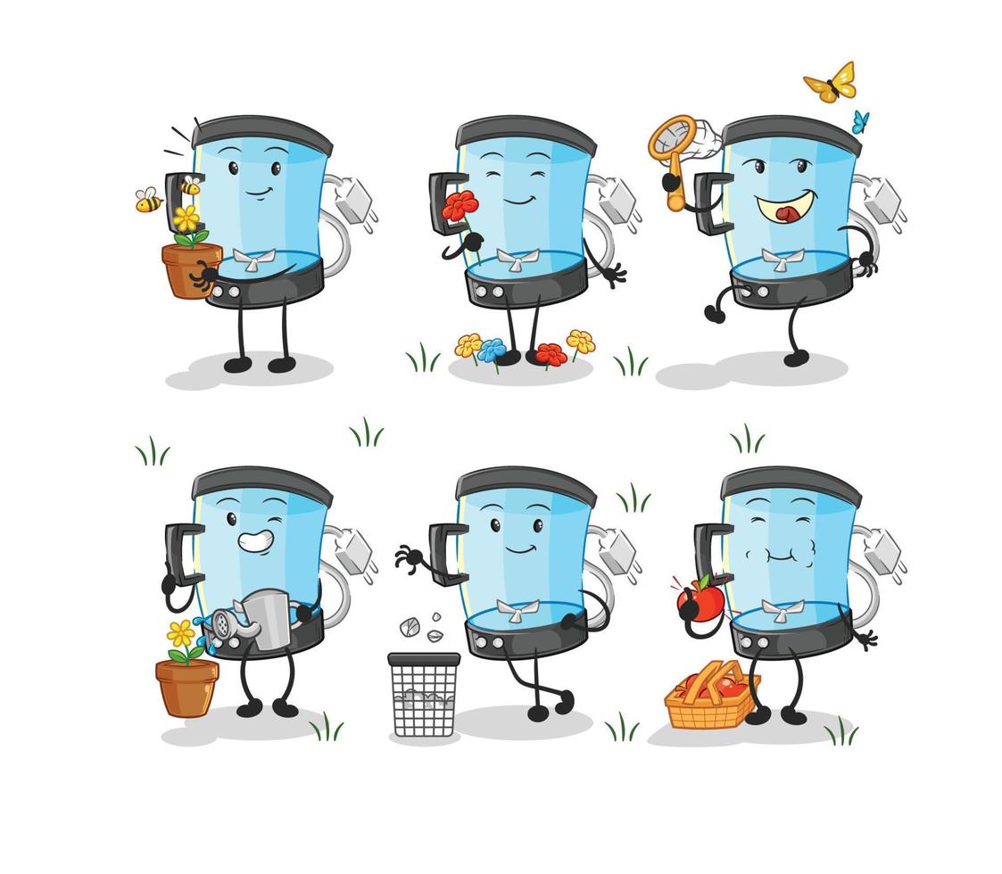 blender cute cartoon vector