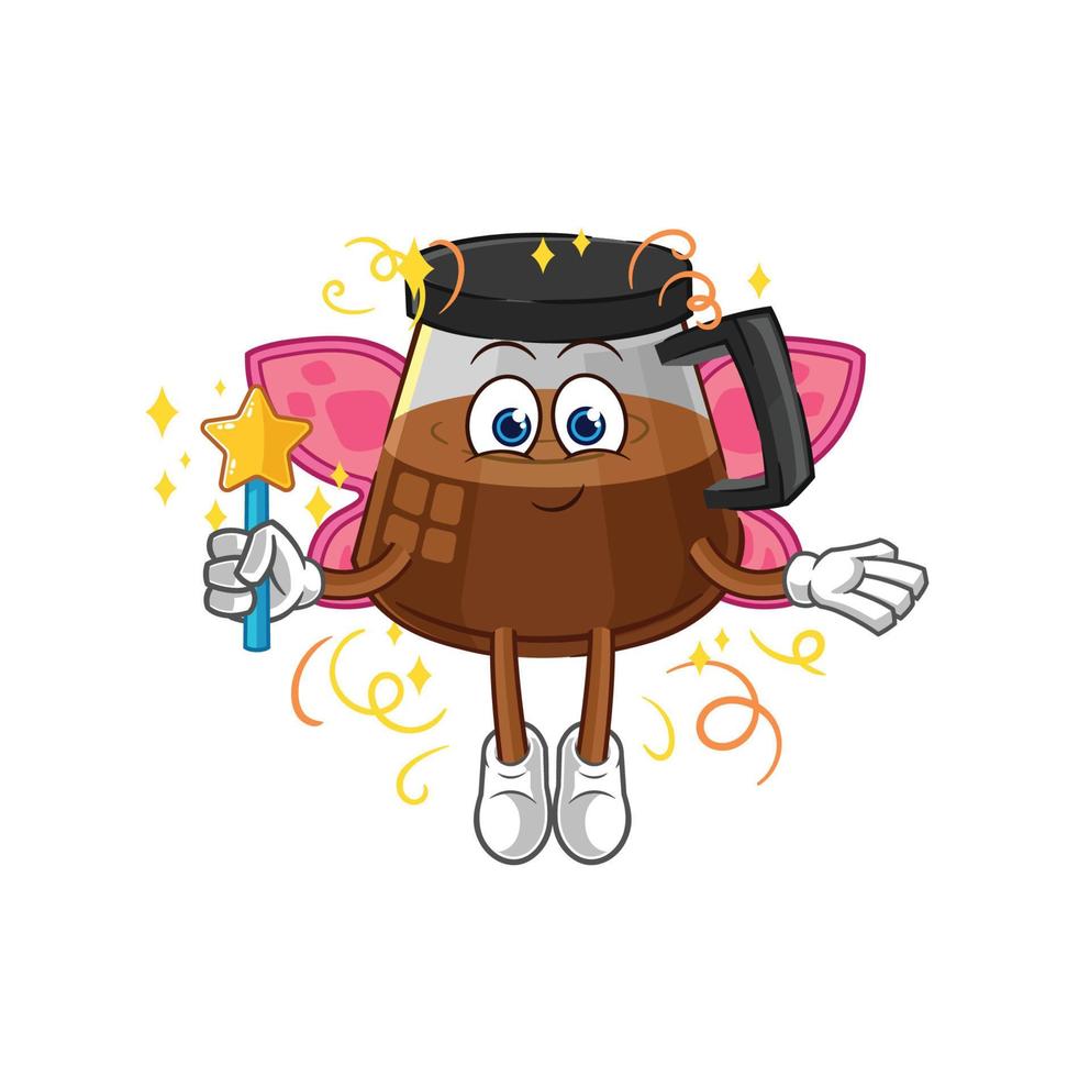 coffee machine vector character