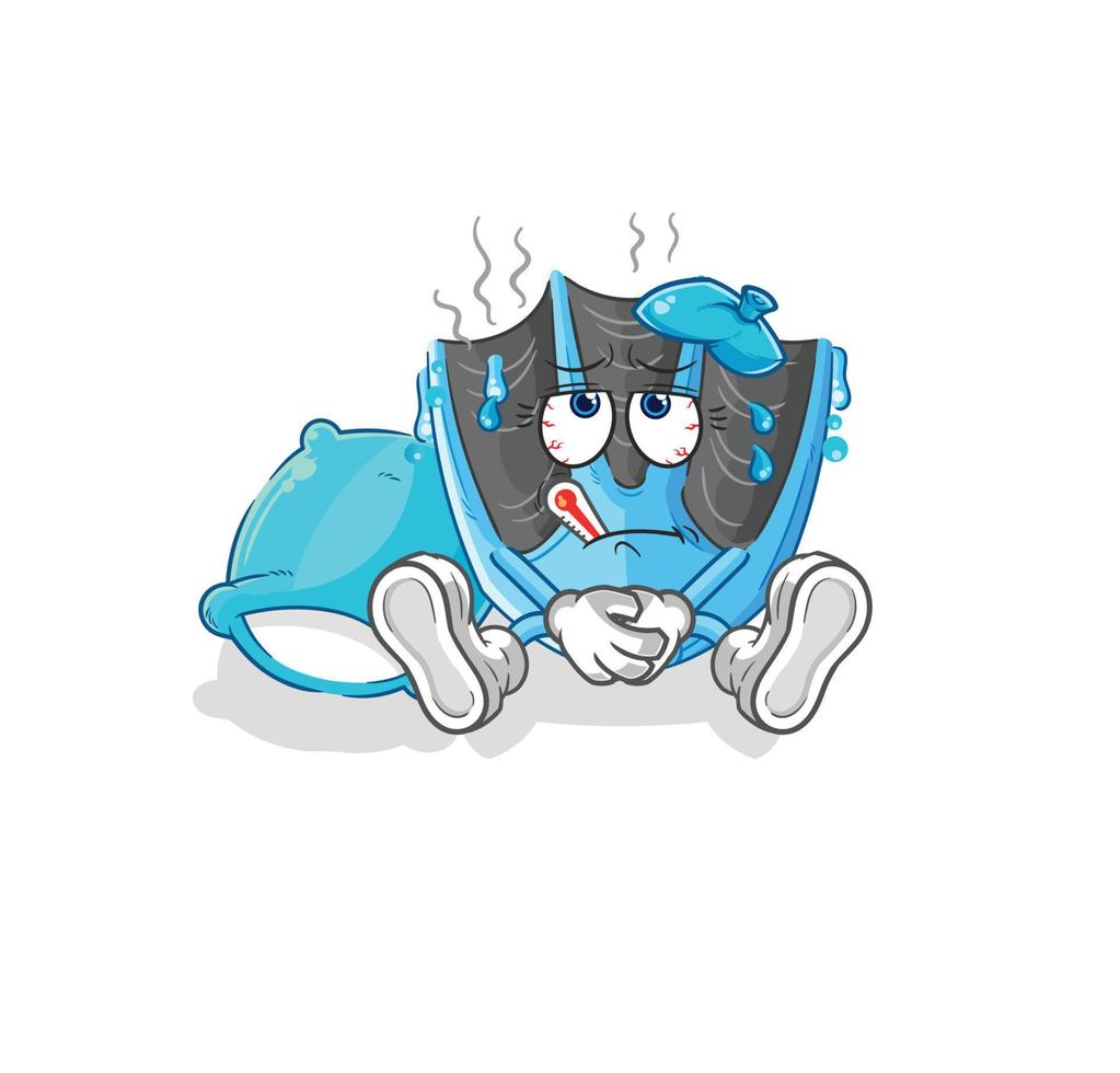 swimming fin cartoon vector