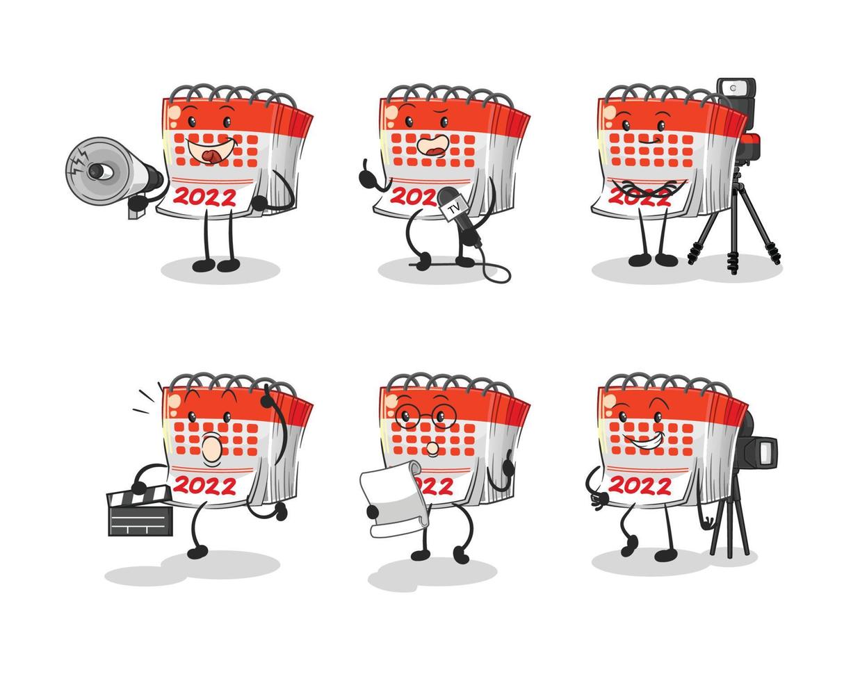 calendar cute cartoon vector