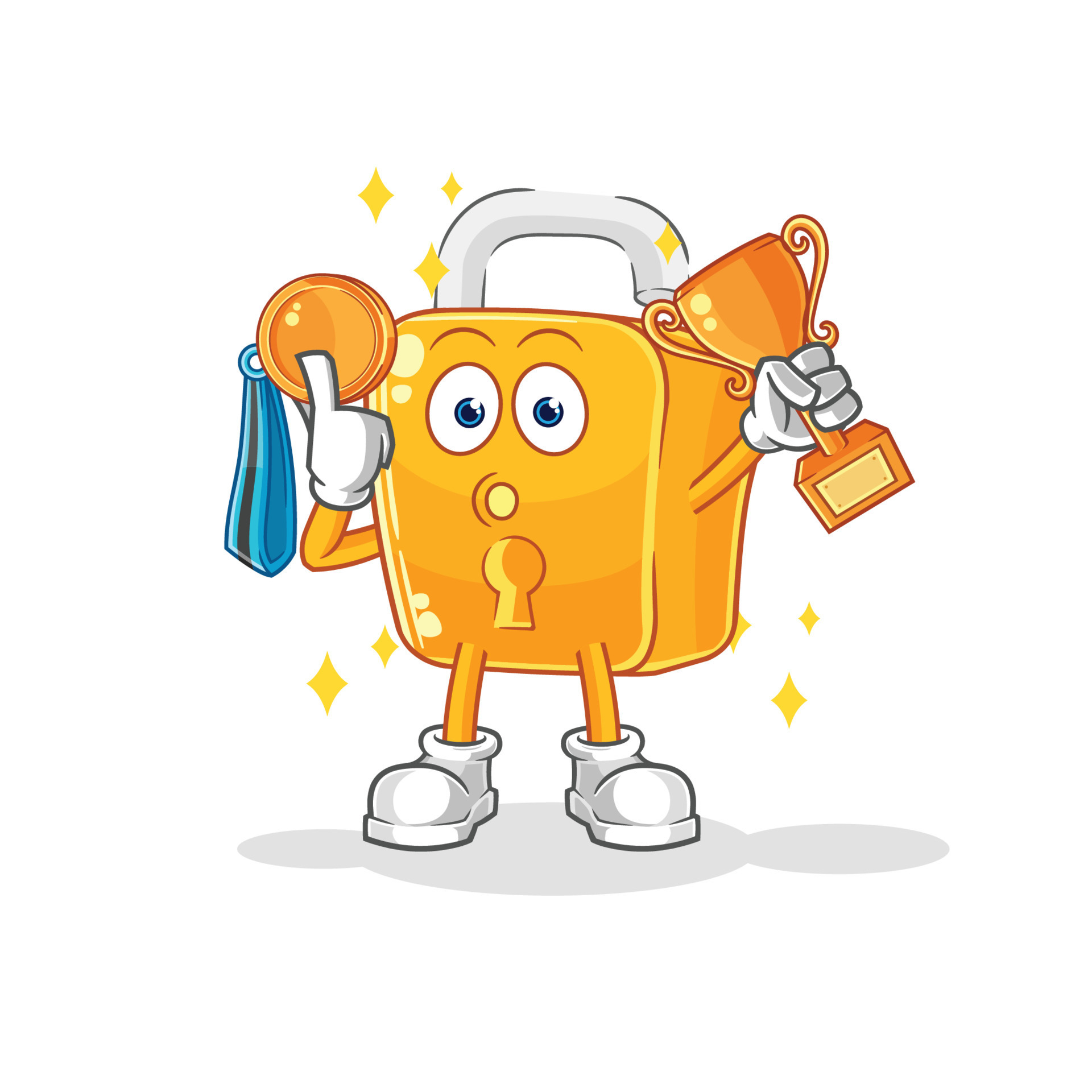 padlock character vector 10739329 Vector Art at Vecteezy