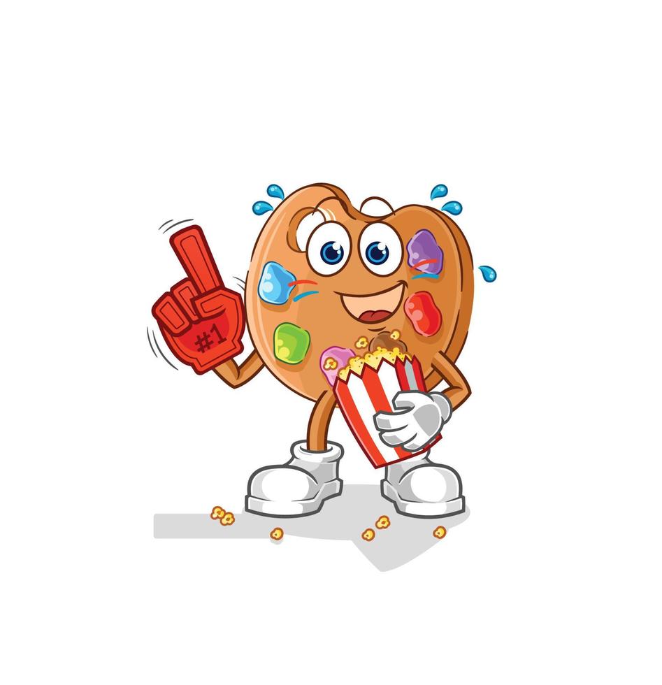 paint palette cartoon vector