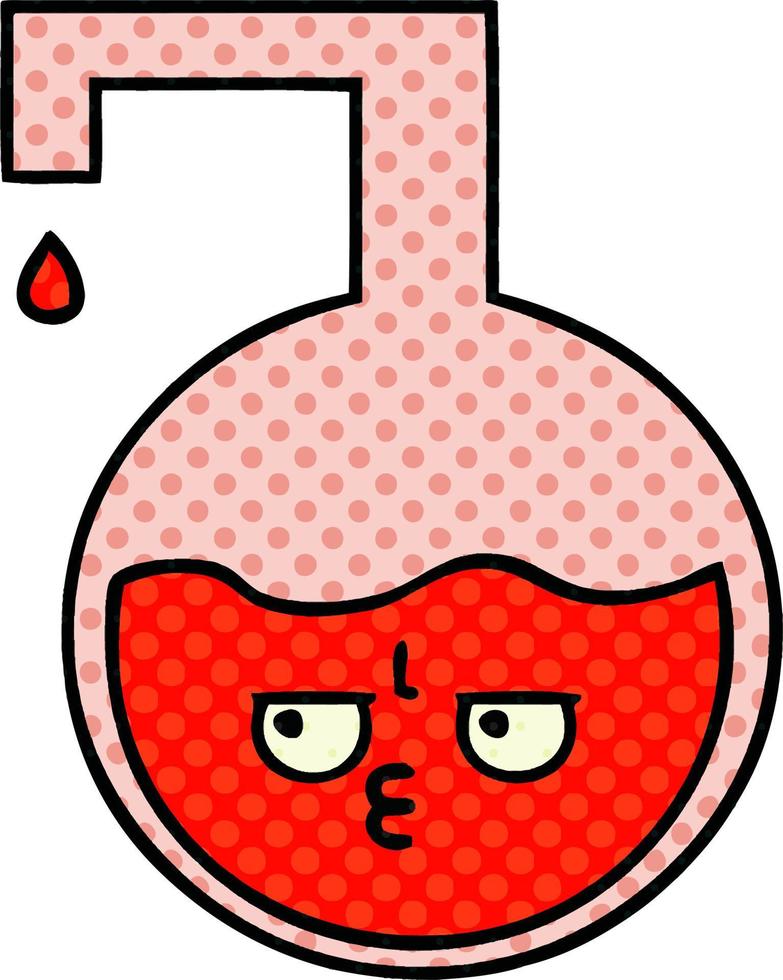 comic book style cartoon science experiment vector