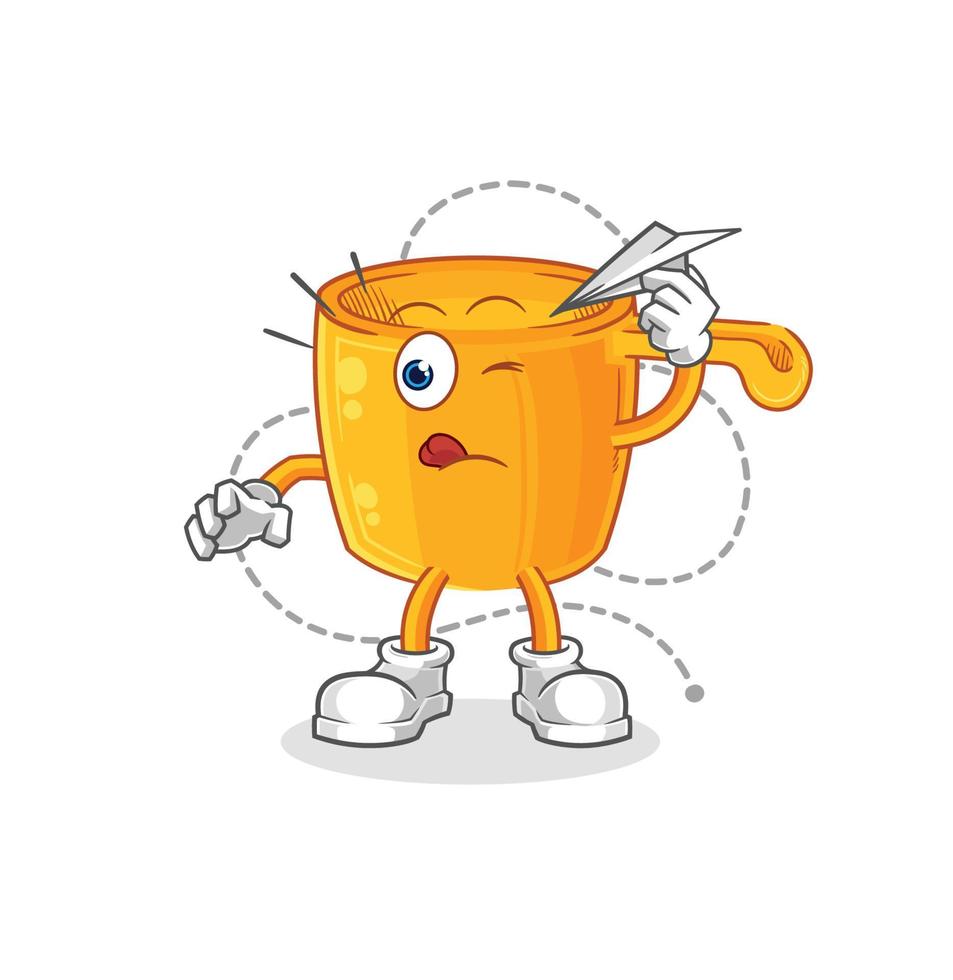water dipper cartoon vector