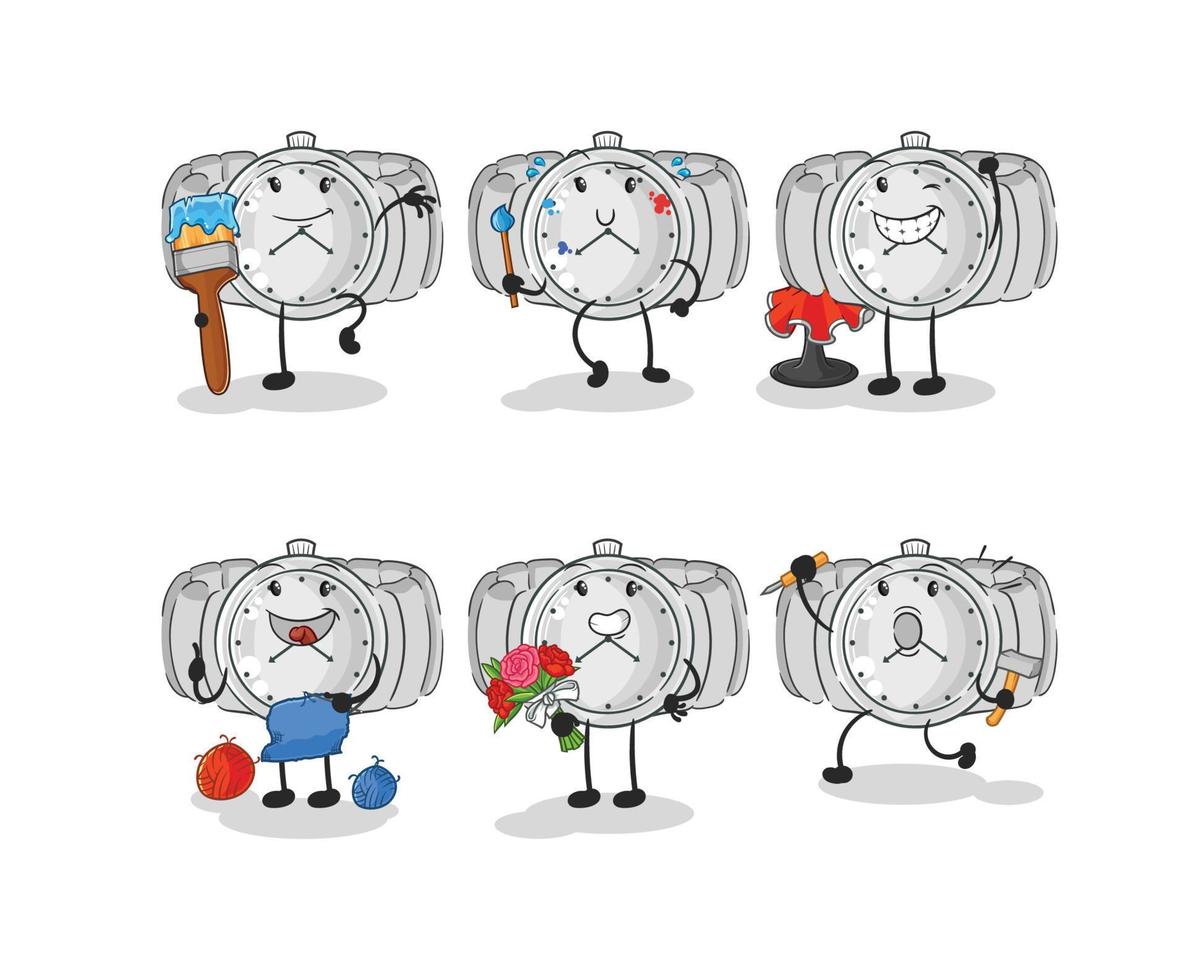 wristwatch cute cartoon vector