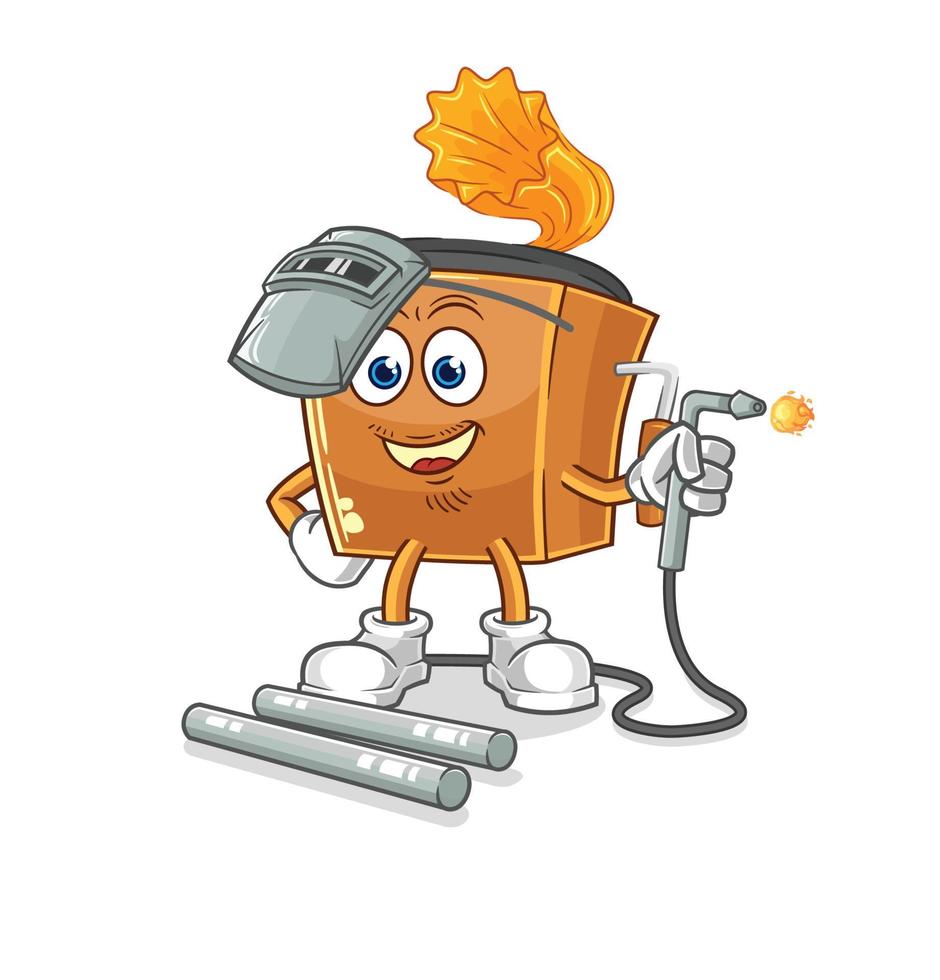 record player mascot vector