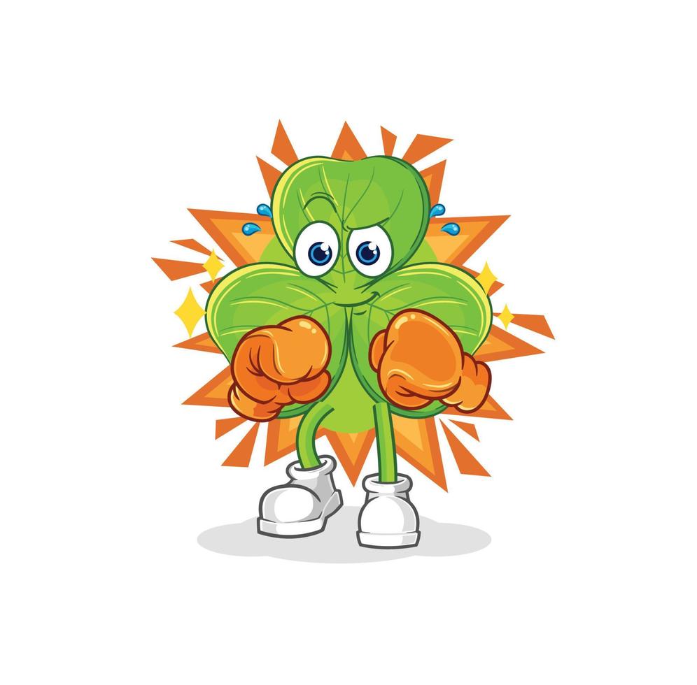 clover character cartoon vector