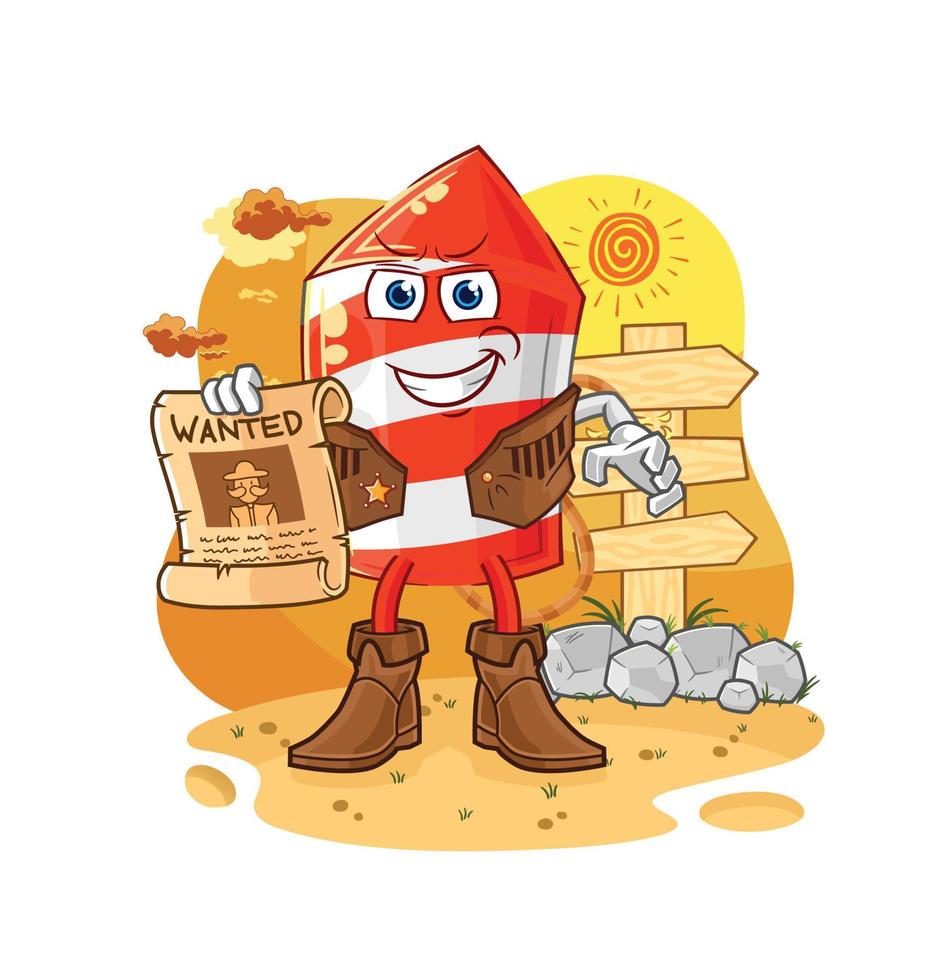 fireworks cartoon character vector