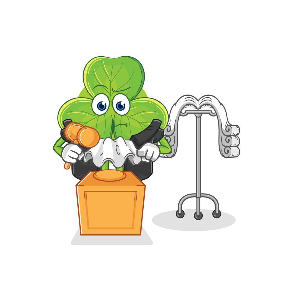 clover character cartoon vector