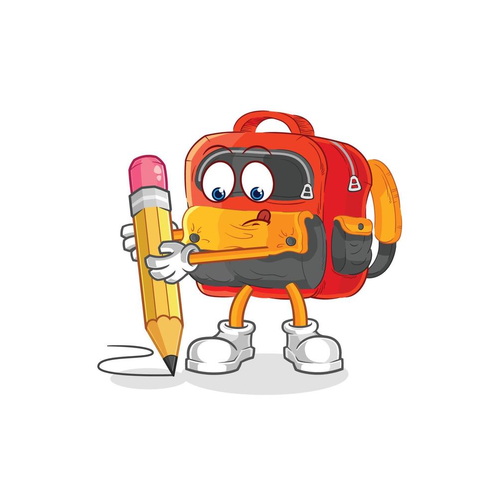 vector de dibujos animados de mochila