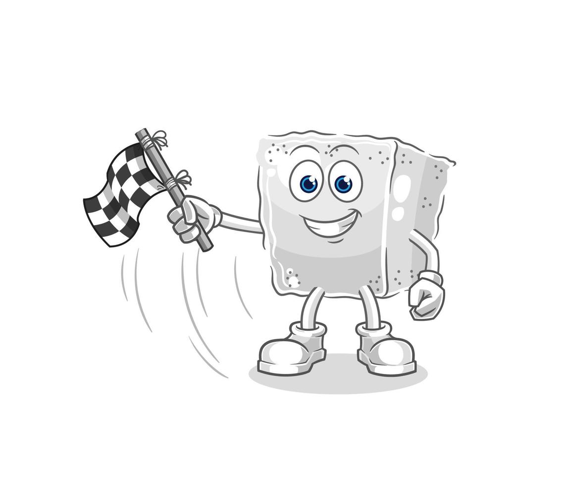 sugar cube cartoon vector