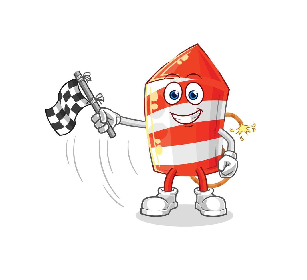 fireworks cartoon character vector