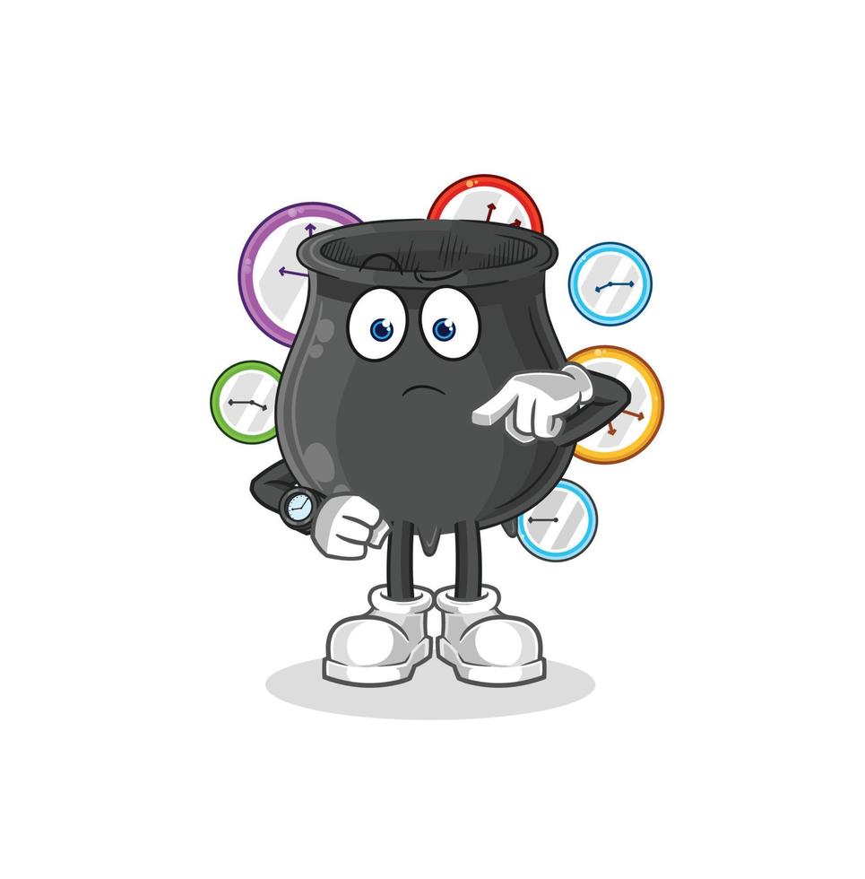 cauldron cartoon vector