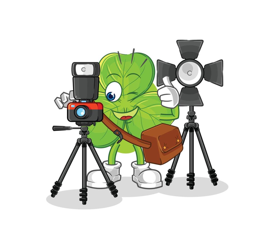 clover cartoon character vector