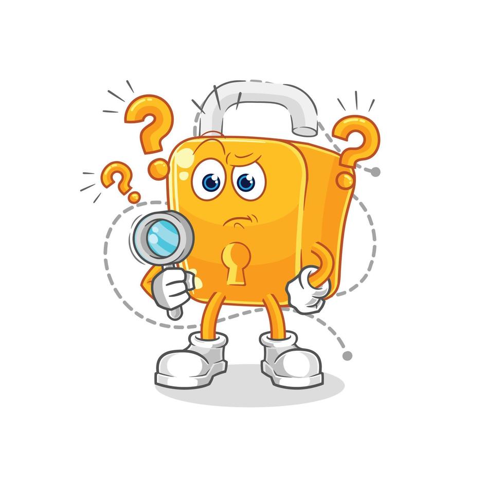 padlock character vector