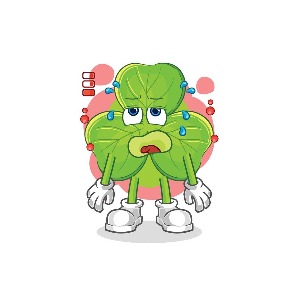 clover cartoon character vector