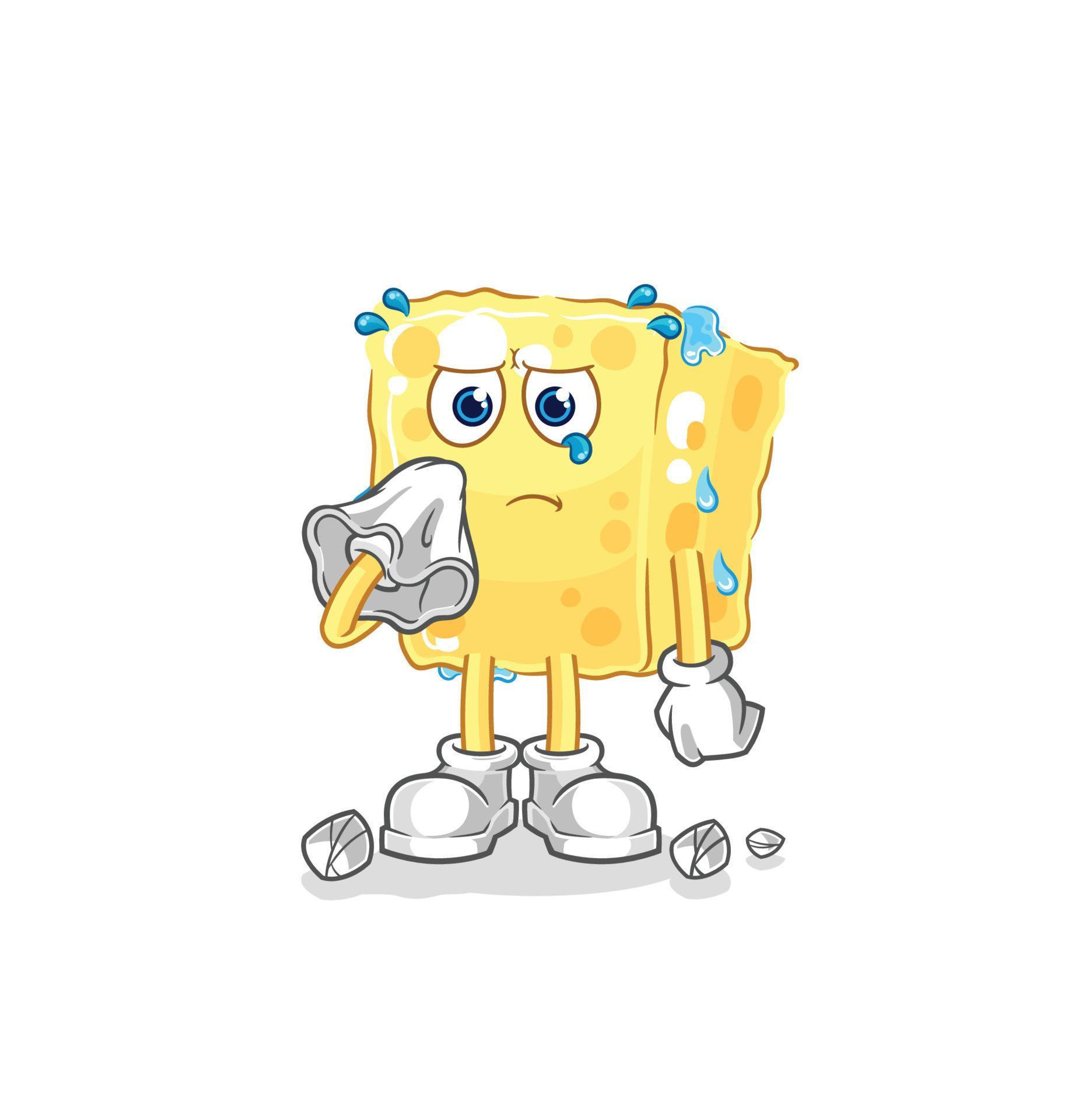 sponge mascot vector 10741915 Vector Art at Vecteezy