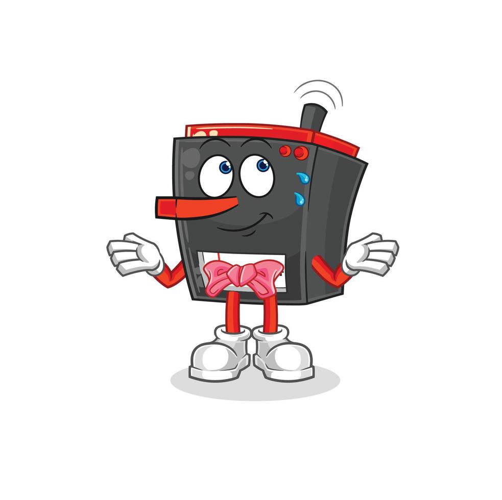 radio mascot vector