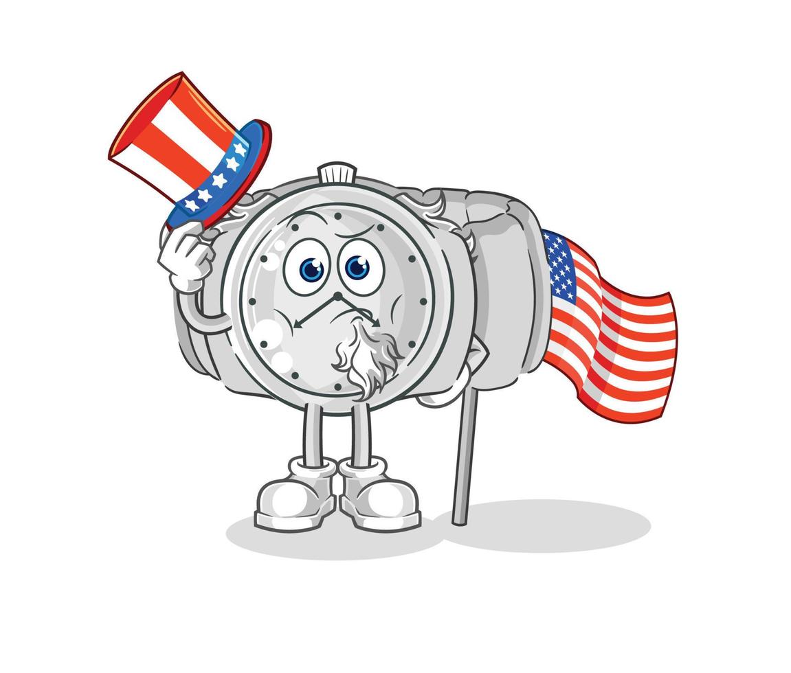 wristwatch cartoon character vector