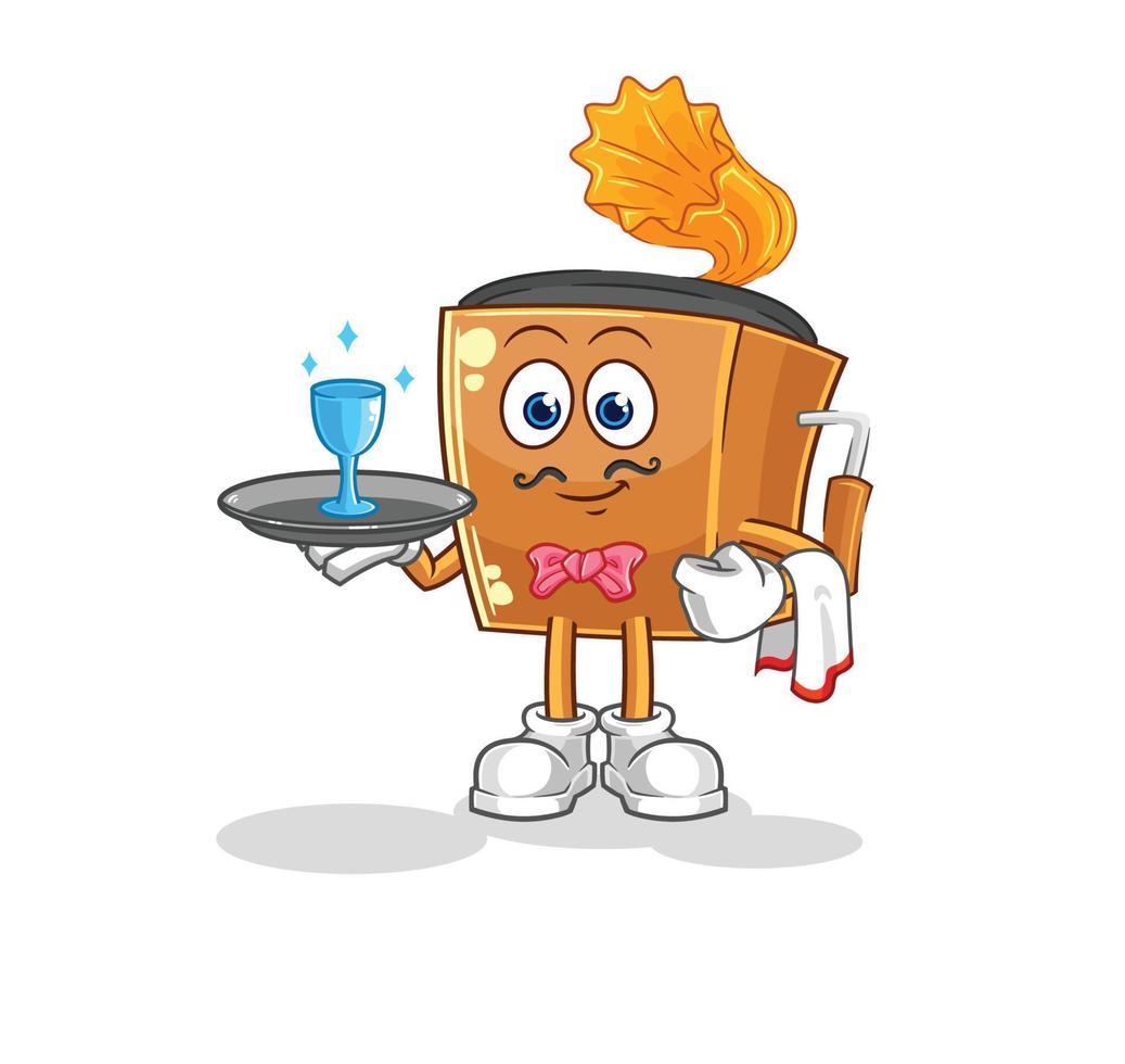 record player mascot vector